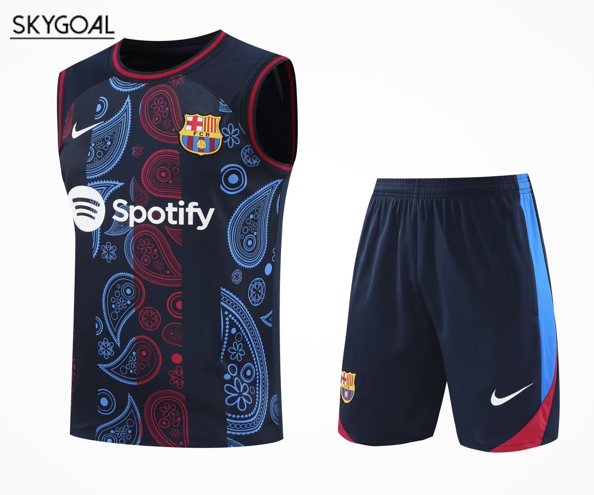 Conjunto De Maillot Del Fc Barcelona 2025/26 Azul Rojo