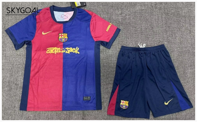 Fc Barcelona Domicile 2024/25 Travis Scott - Enfants