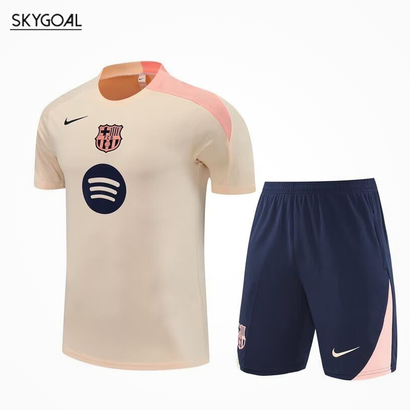 Kit Entrenamiento Fc Barcelona 2025/26 Amarillo Claro