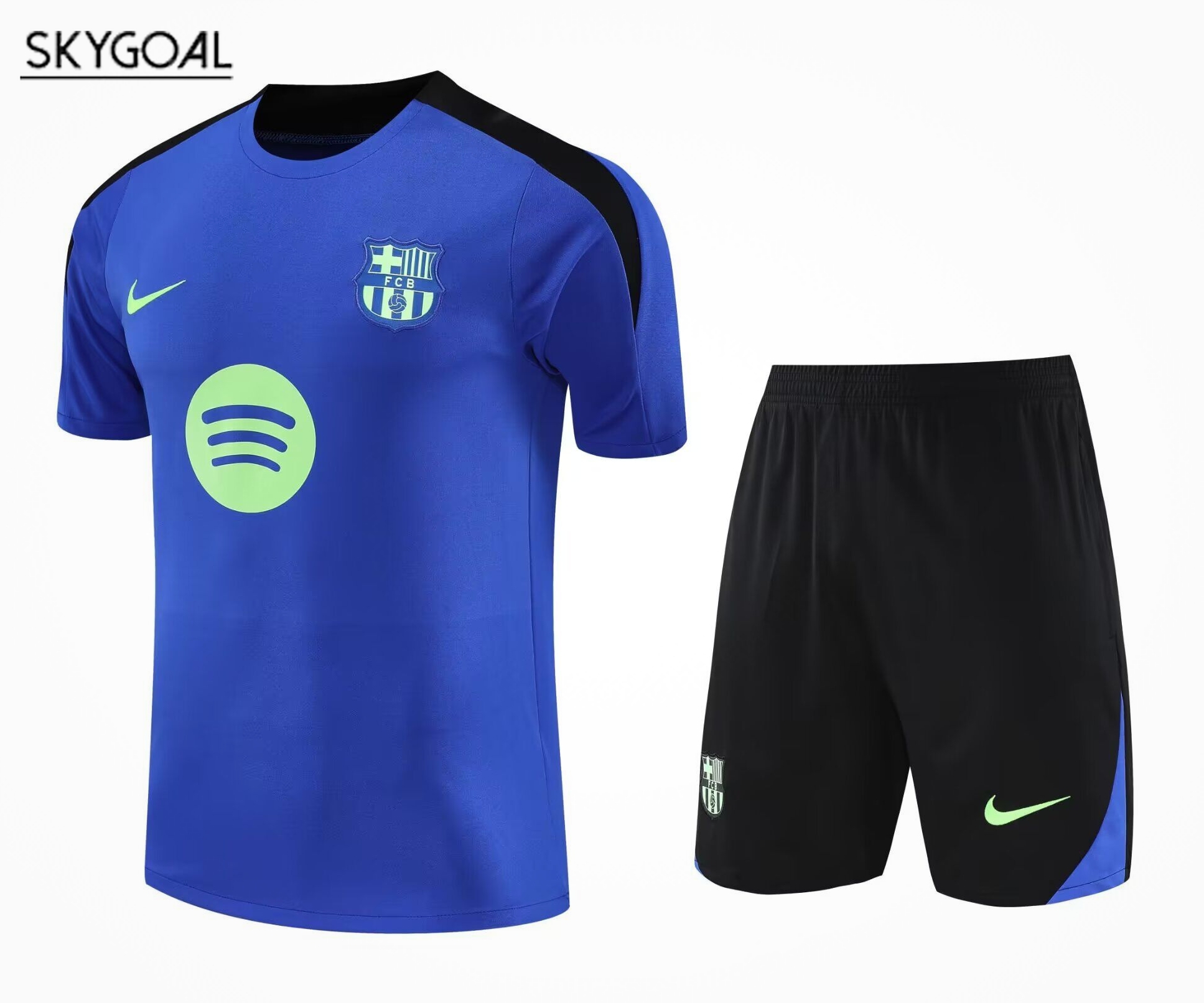 Kit Entrenamiento Fc Barcelona 2025/26 Azul Con Negro