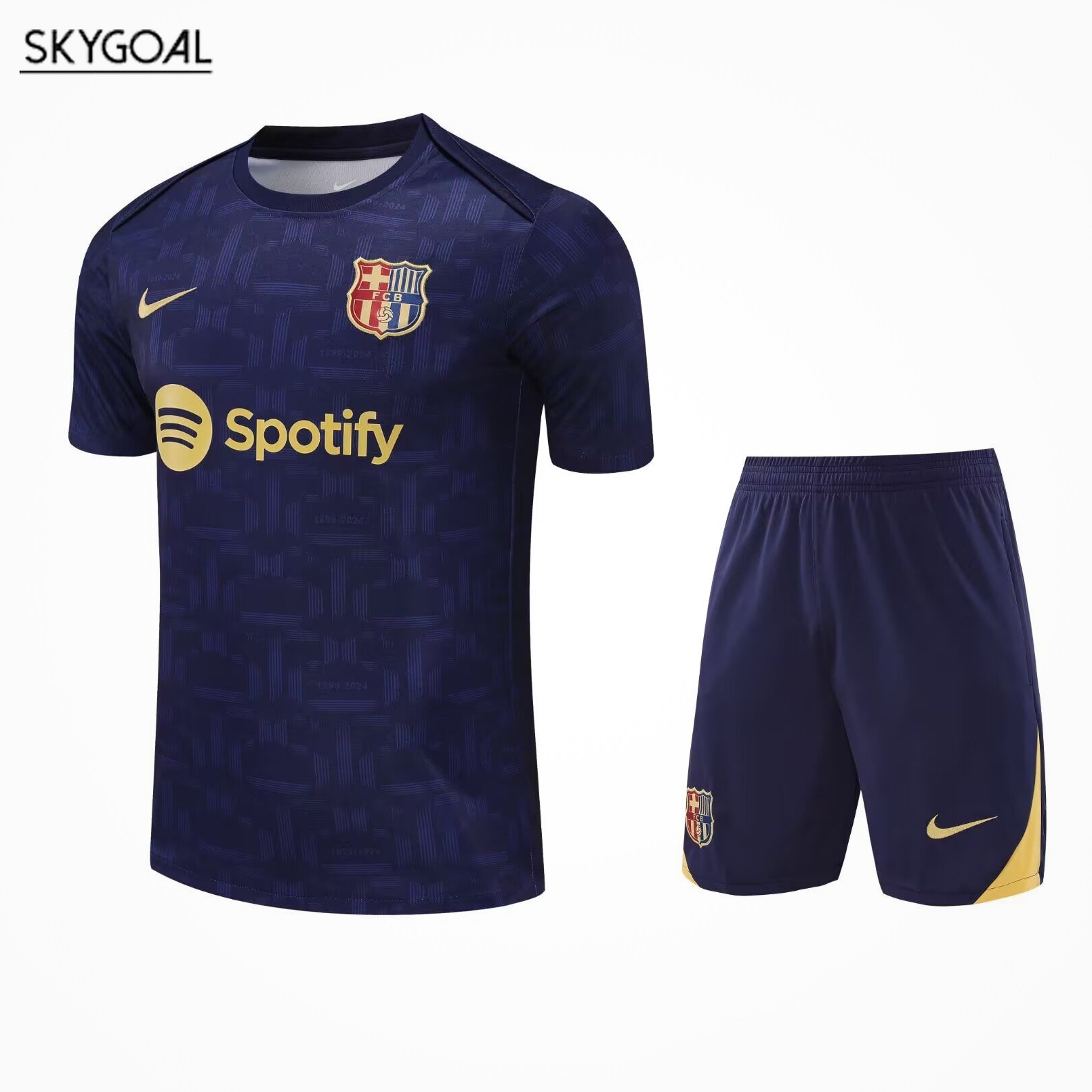 Kit Entrenamiento Fc Barcelona 2025/26 Azul Oscura