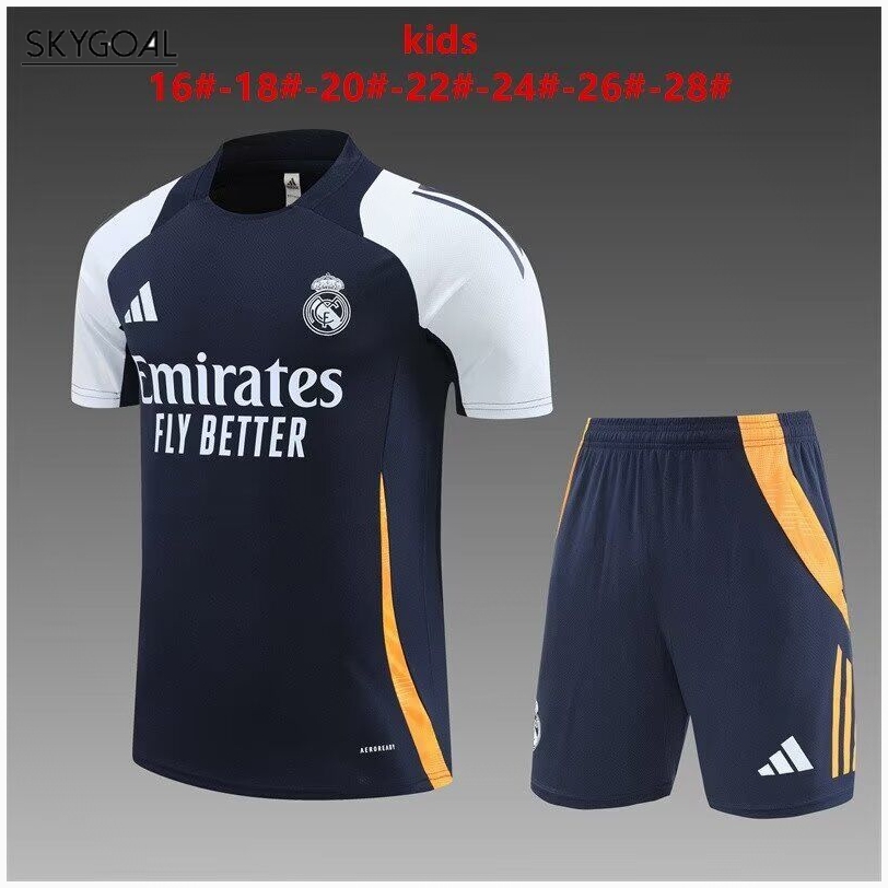 Kit Entrenamiento Real Madrid 2024/25 Azul Oscuro-enfants