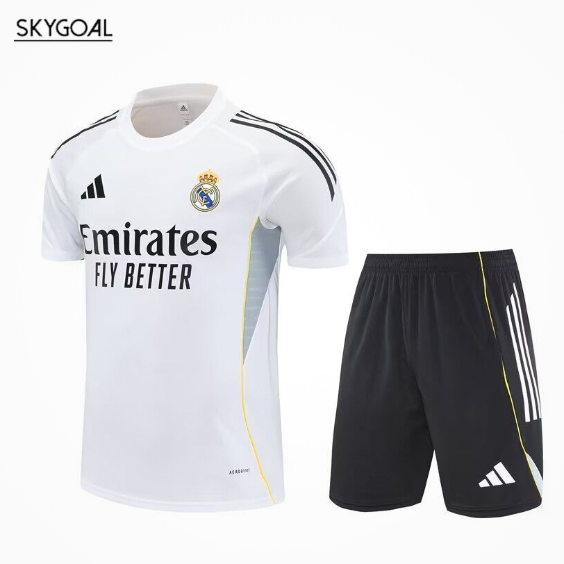 Kit Entrenamiento Real Madrid 2025/26 Blanco
