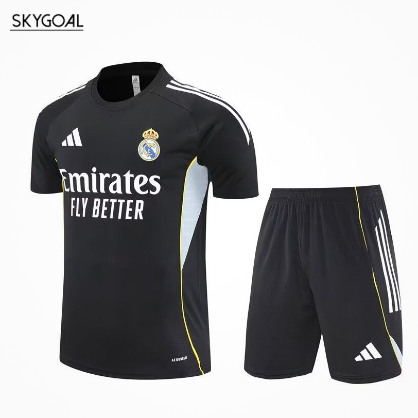Kit Entrenamiento Real Madrid 2025/26 Negra