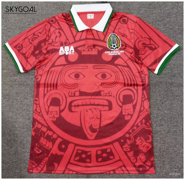 Mexique Equipación Coupe Du Monde 1998-rojo