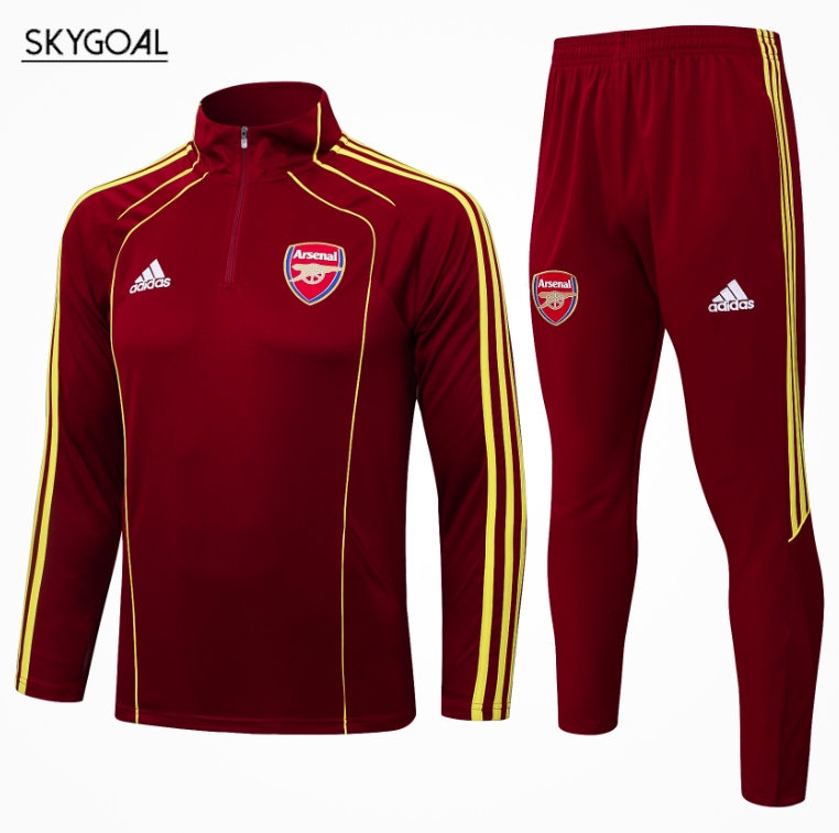 Survetement Arsenal 2025/26-half Zipper Dark Red