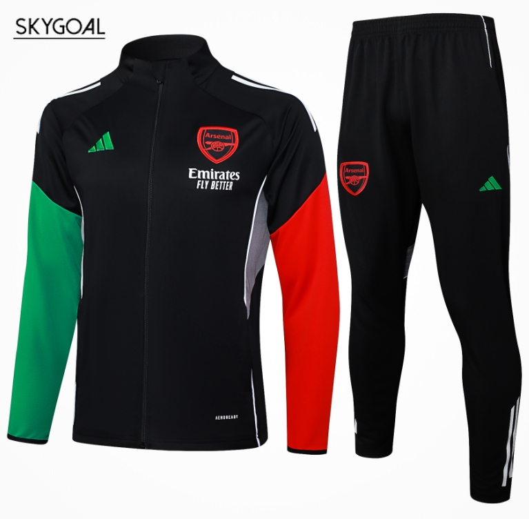 Survetement Arsenal 2025/26-long Zipper Black