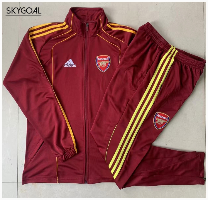 Survetement Arsenal 2025/26-long Zipper Dark Red