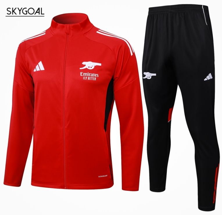 Survetement Arsenal 2025/26-long Zipper Red