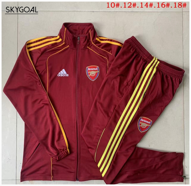 Survetement Arsenal 2025/26retro Red Long Zipper - Enfants