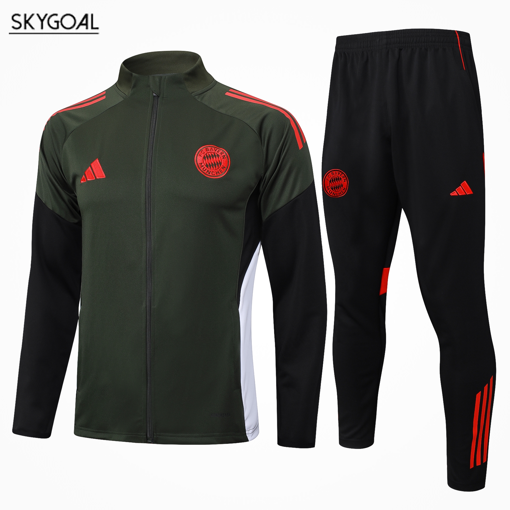 Survetement Bayern Munich 2025/26-dark Green Cremallera Larga