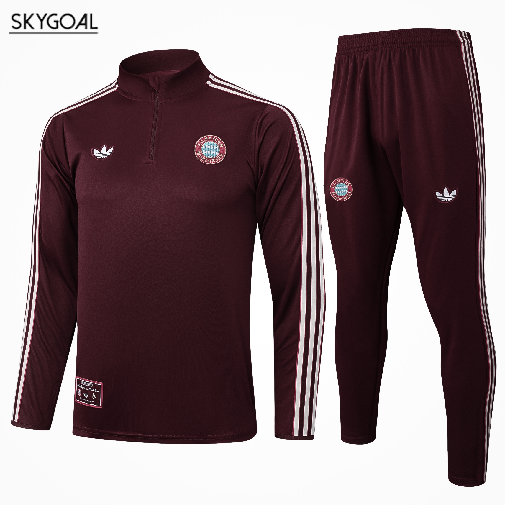 Survetement Bayern Munich 2025/26-dark Red Retro