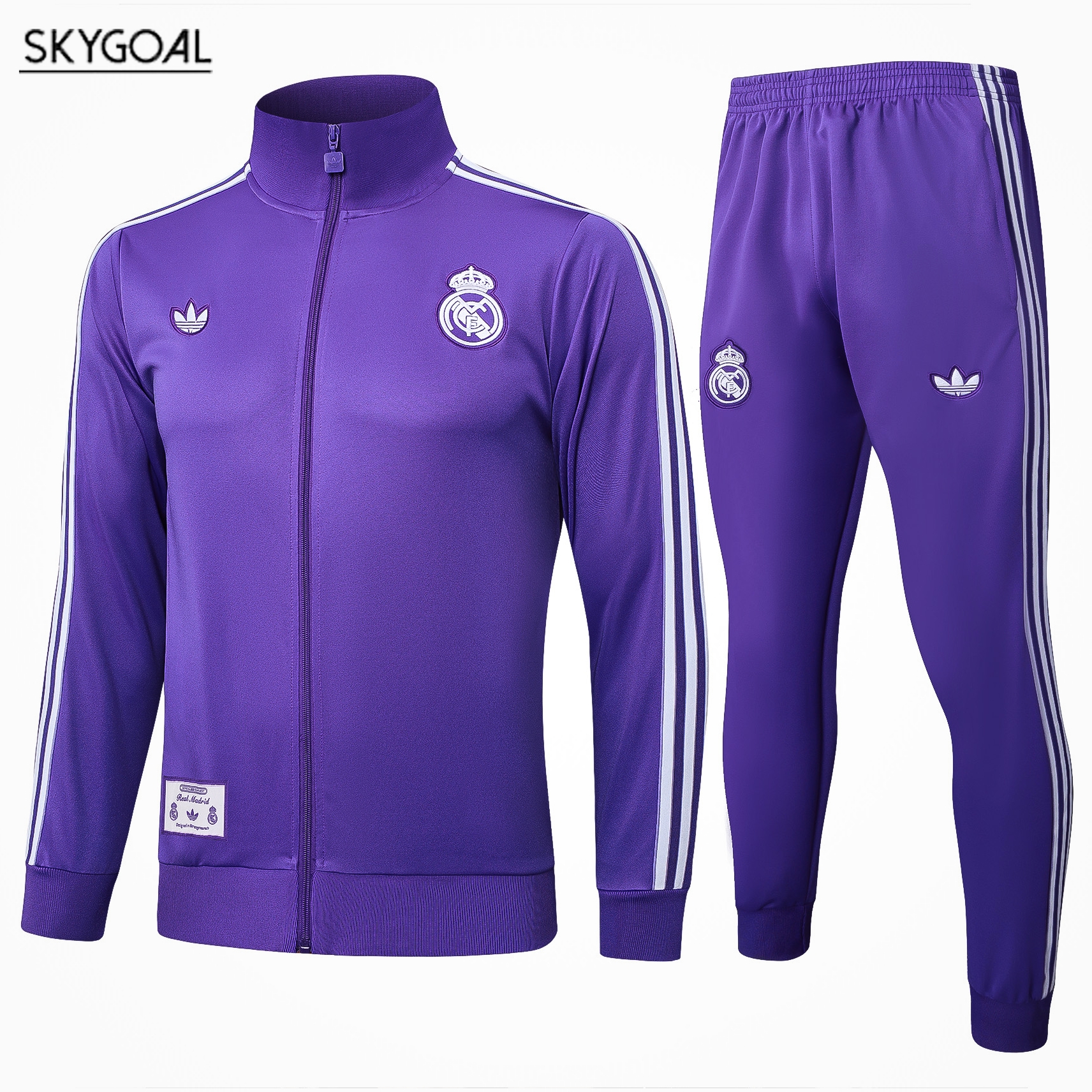 Survetement Real Madrid 2025/26-purple Cremallera Larga