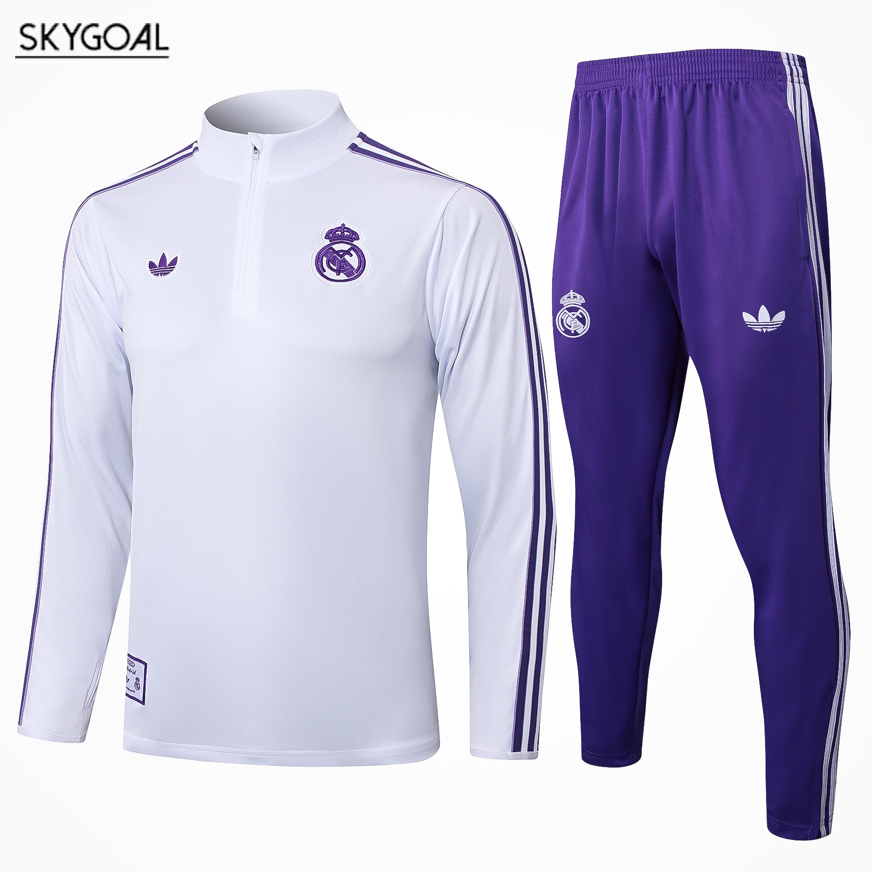 Survetement Real Madrid 2025/26-white Retro