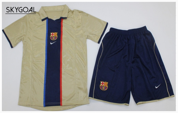 Fc Barcelona 2a Equipacion 01/02 - Enfants