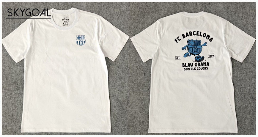Fc Barcelona Algodón Maillot-white Ii
