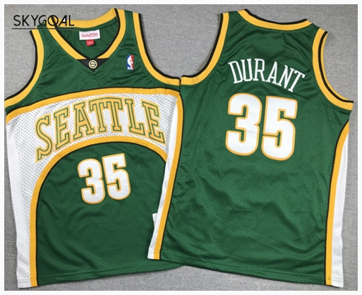 Kevin Durant Seattle Supersonics Retro Green - Enfants