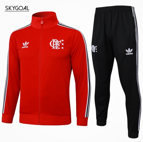 Survetement Flamengo 2025/26 - Red Long Zipper