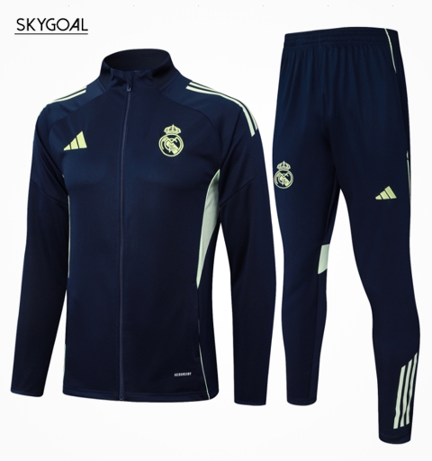 Survetement Real Madrid 2025/26-cyan Bule Cremallera Larga