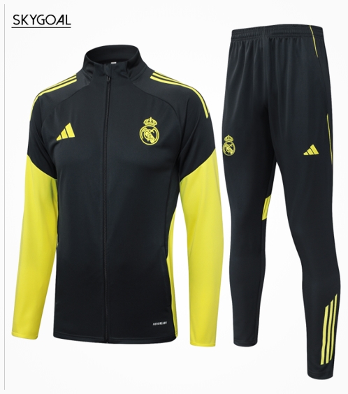Survetement Real Madrid 2025/26- Dark Gray Cremallera Larga
