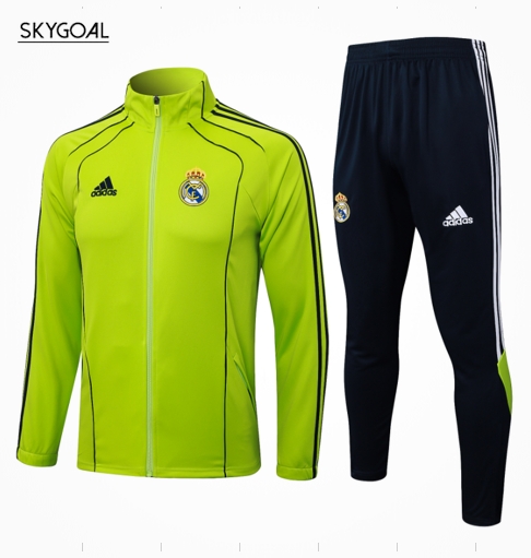 Survetement Real Madrid 2025/26-retro Green Cremallera Larga
