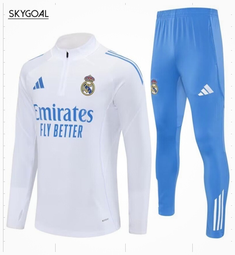 Survetement Real Madrid 2025/26-white With Bule