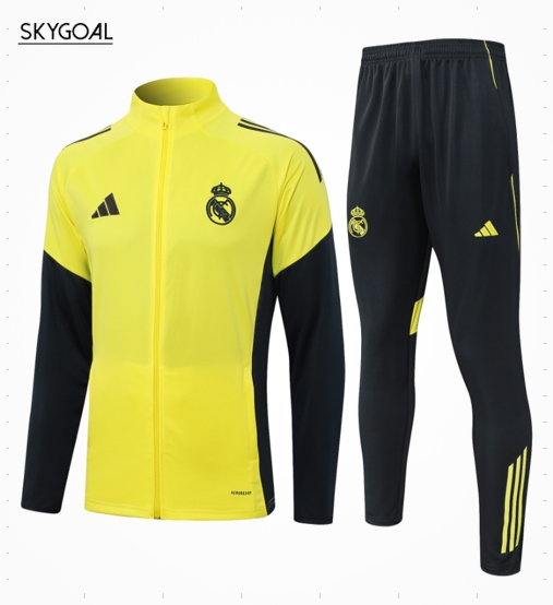 Survetement Real Madrid 2025/26- Yellow Cremallera Larga