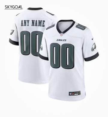 Philadelphia Eagles Nike Custom Game Jersey - White