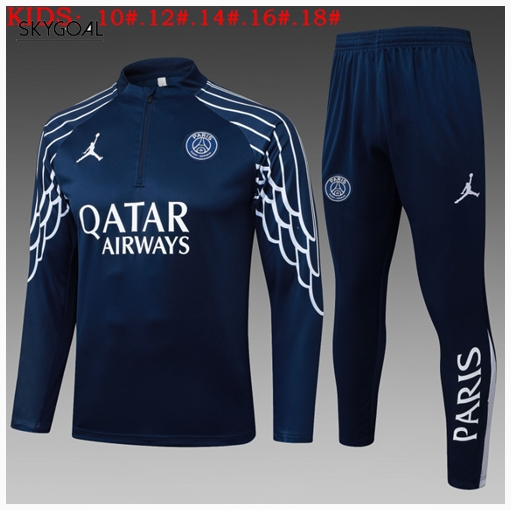 Survetement Psg 2025/26 Bule Iii Half Zipper - Enfants