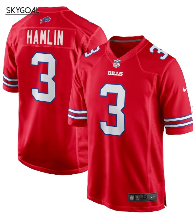 Damar Hamlin Buffalo Bills Nike Alternate Game Jersey - Red