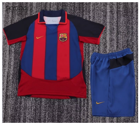 Fc Barcelona 1ª Equipacion 03/04 - Enfants