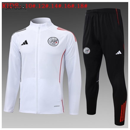 Survetement Ajax 2025/26 White - Enfants