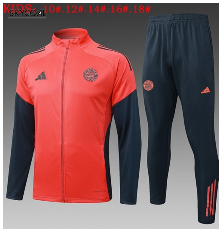 Survetement Bayern Munich 2025/26 Red Long Zipper - Enfants