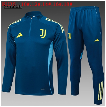 Survetement Juventus 2025/26 Bule-half-zip Version - Enfants
