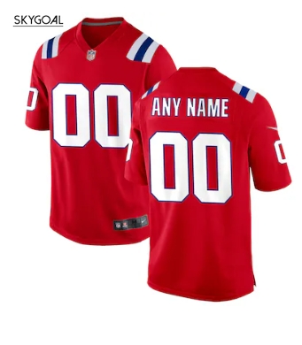 New England Patriots Nike Alternate Custom Jersey - Red