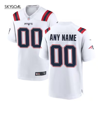 New England Patriots Nike Custom Game Jersey - White