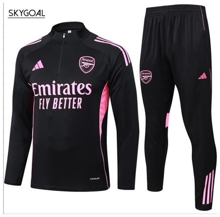 Survetement Arsenal 2025/26-black Half Zipper