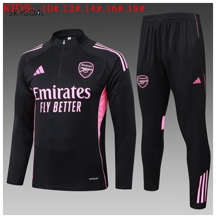 Survetement Arsenal 2025/26black Ii Half Zipper - Enfants