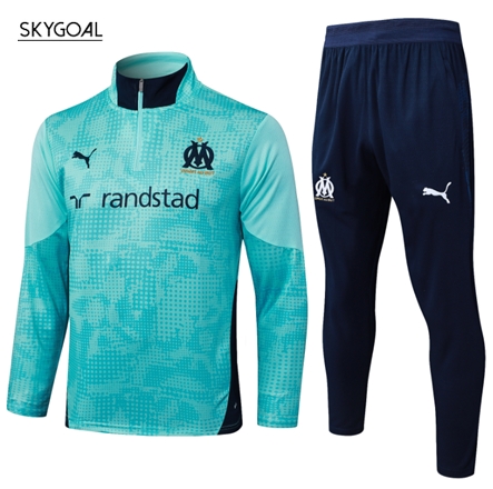 Survetement Olympique Marsella 2025/26- Green Half Zipper