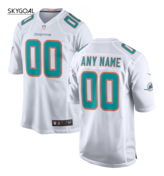 Custom Miami Dolphins - White