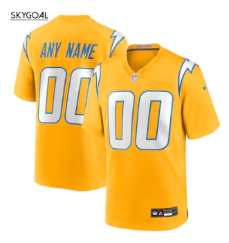 Customlos Angeles Chargers Nike Game Jersey - Gold