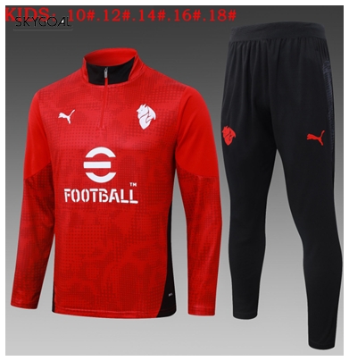 Survetement Ac Milan 2025/26 Red - Enfants