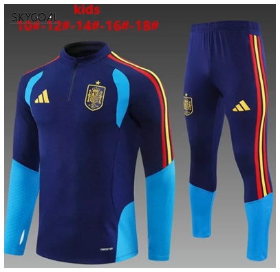 Survetement Espagne 2026 Dark Bule - Enfants