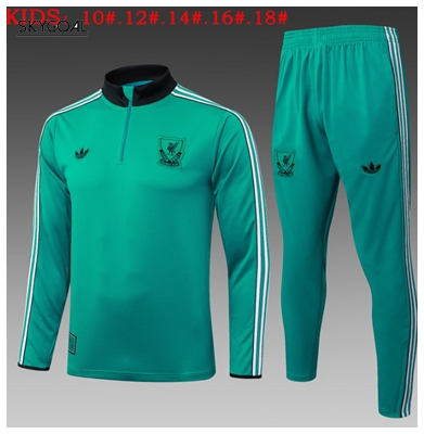 Survetement Liverpool 2025/26 Green - Enfants
