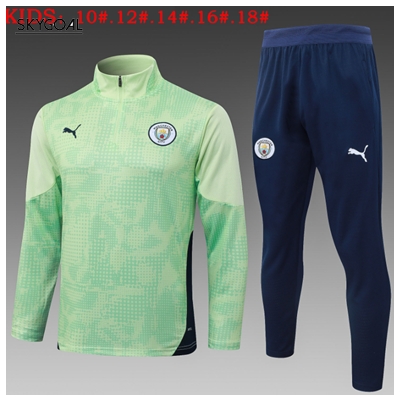 Survetement Manchester City 2025/26 Green - Enfants