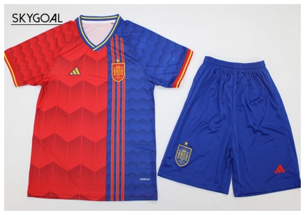 Espagne Edición Especial Maillot 2025/26 Rojo/azul - Enfants