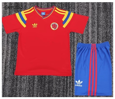 Colombia Equipación 1990 Red - Enfants