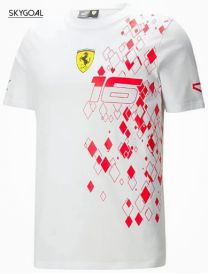 Maillot Scuderia Ferrari 2024 - Charles Leclerc Blanca