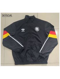 Chaqueta Con Capucha Allemagne 2024 Black Retro