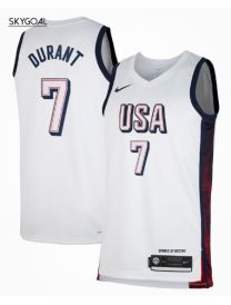 Kevin Durant Usa 2024 White Jjoo París